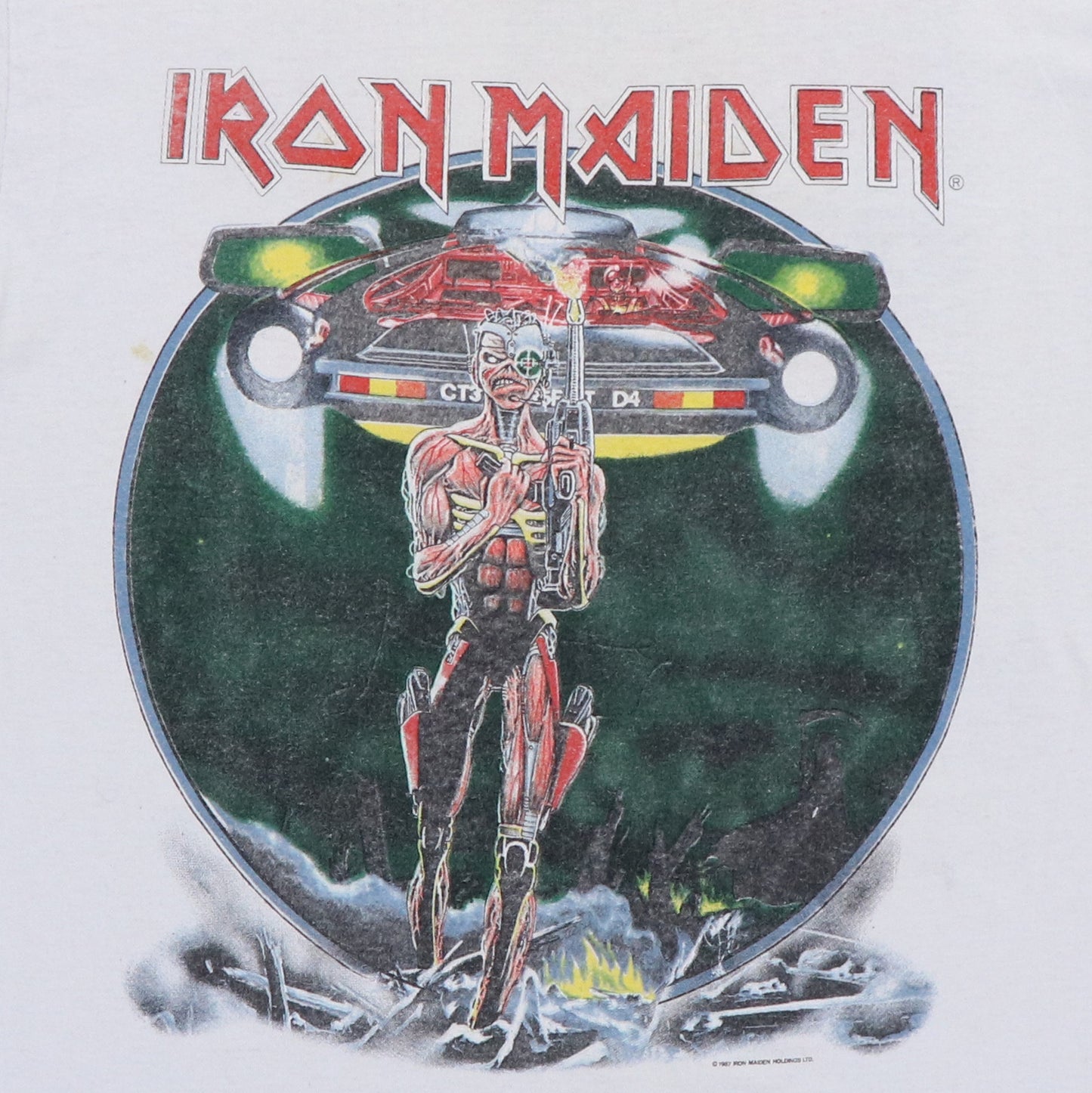 1987 Iron Maiden Somewhere On Tour Shirt