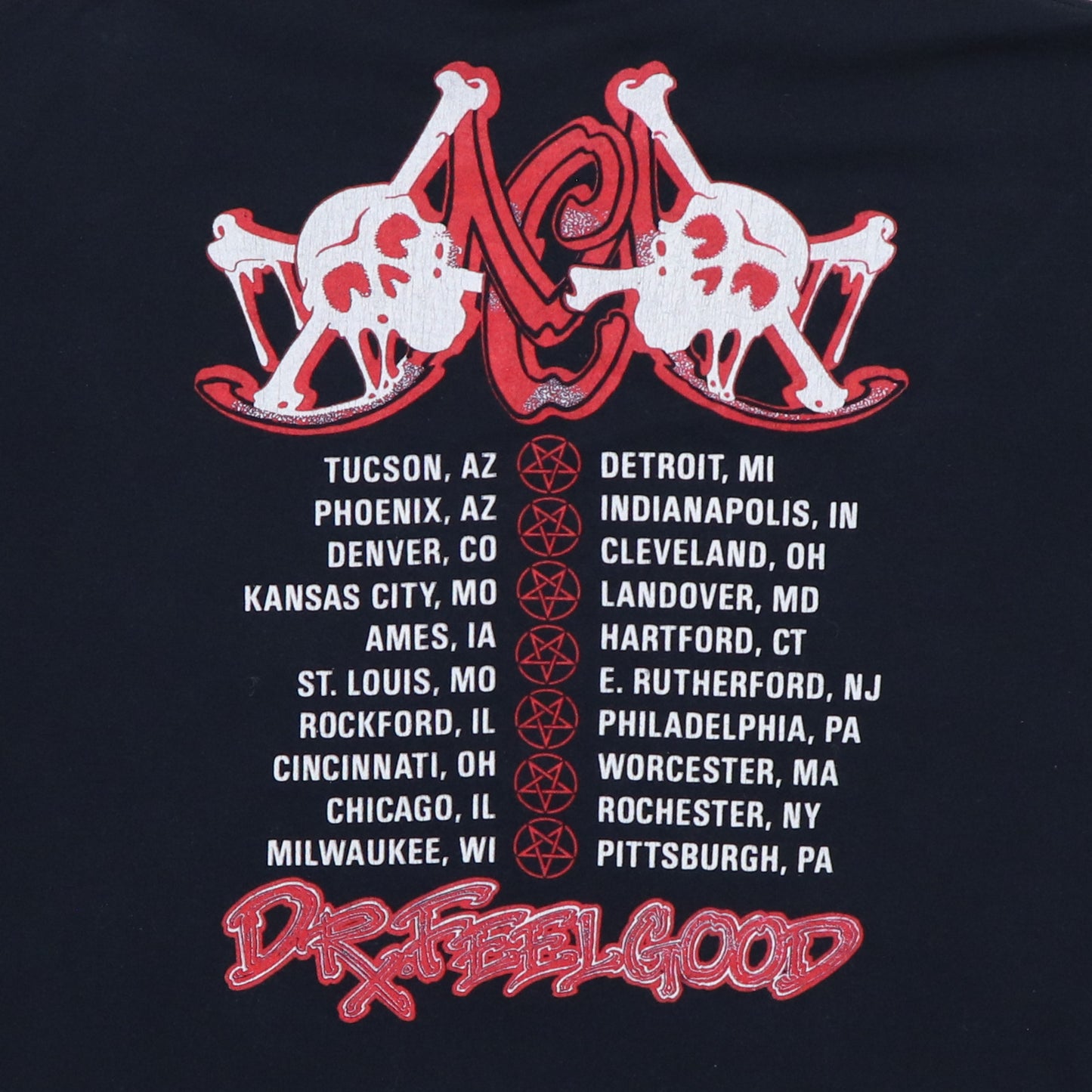 1989 Motley Crue Dr Feelgood Tour Shirt