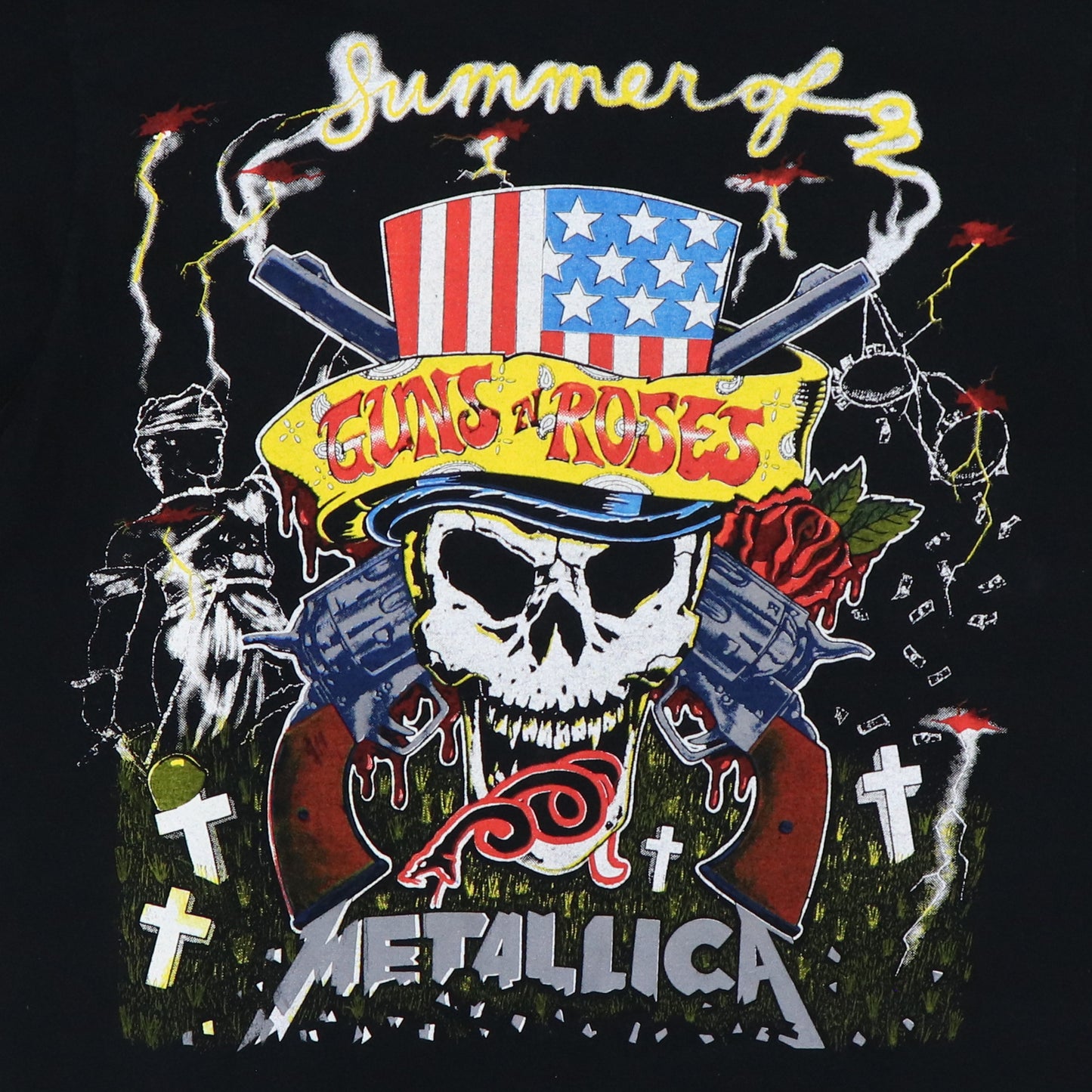 1992 Guns N Roses Summer Of 92 Tour Shirt