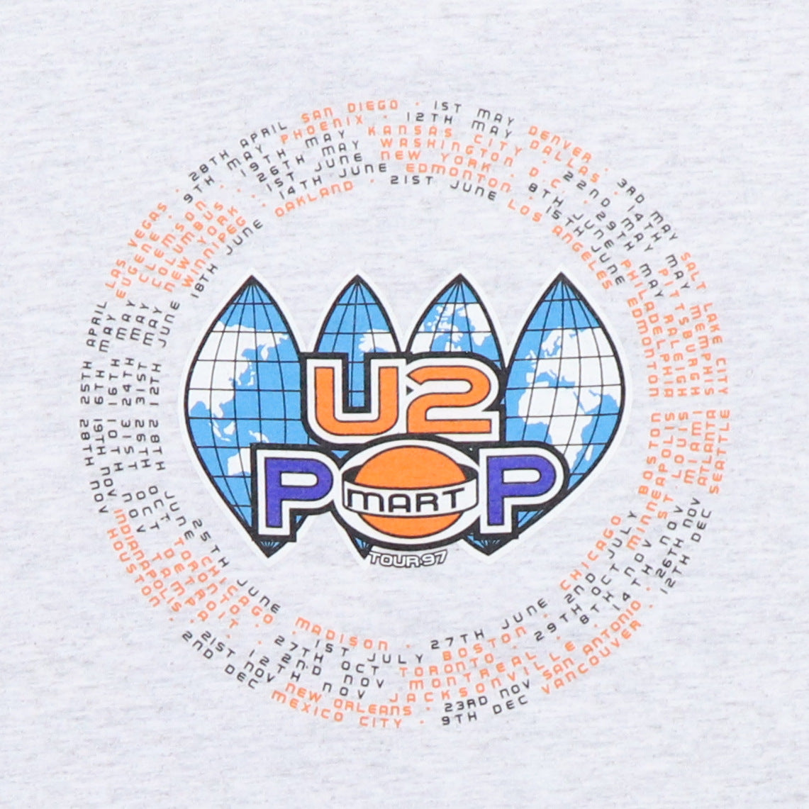 1997 U2 Pop Mart Tour Shirt