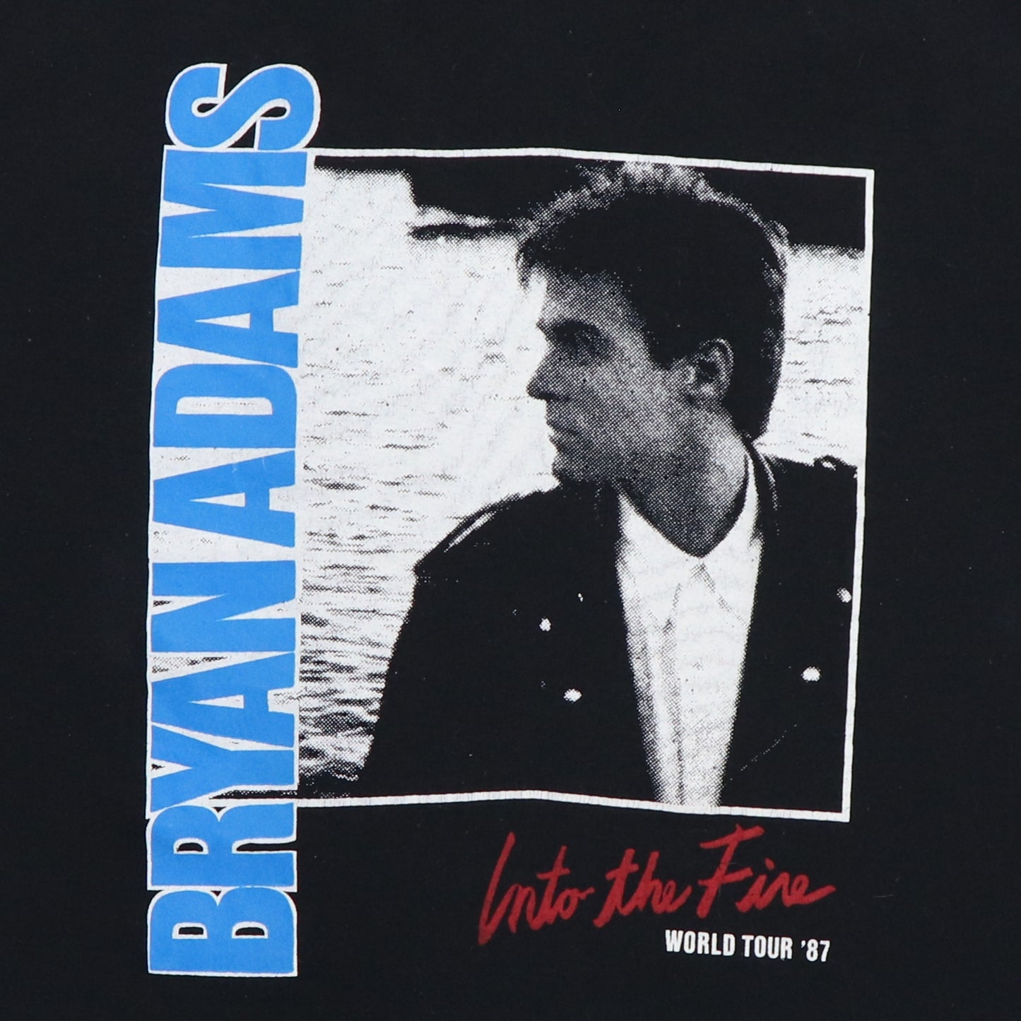 1987 Bryans Adams Into The Fire Tour Shirt