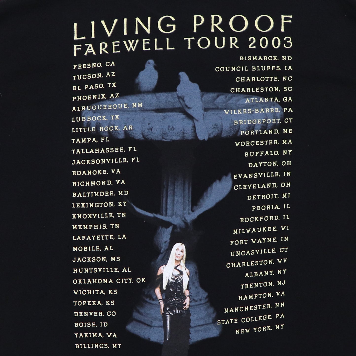 2003 Cher Farewell Tour Shirt