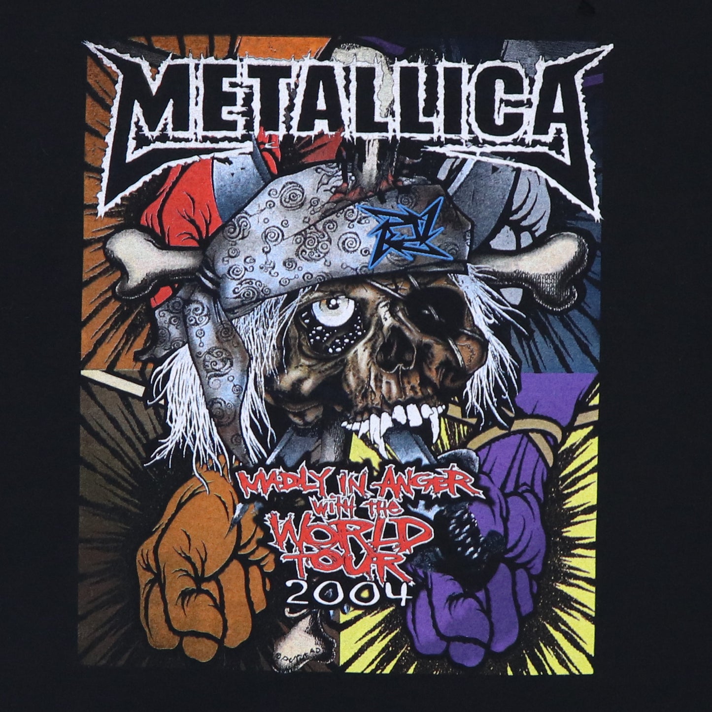 2004 Metallica Madly In Anger With The World Tour Shirt