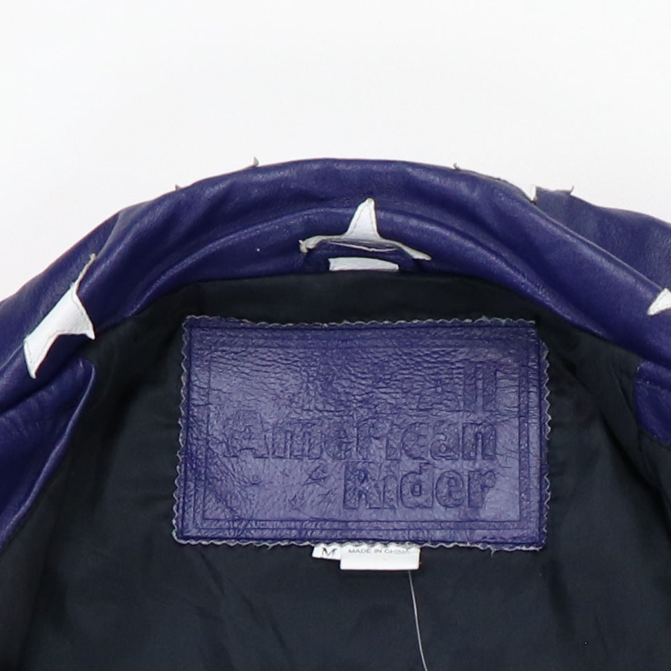 1970s All American Rider Flag Leather Jacket