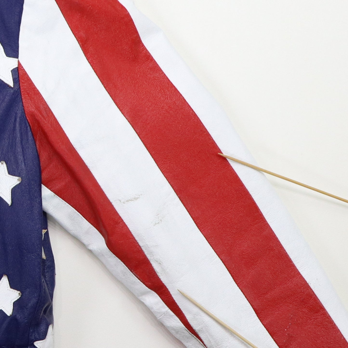 1970s All American Rider Flag Leather Jacket