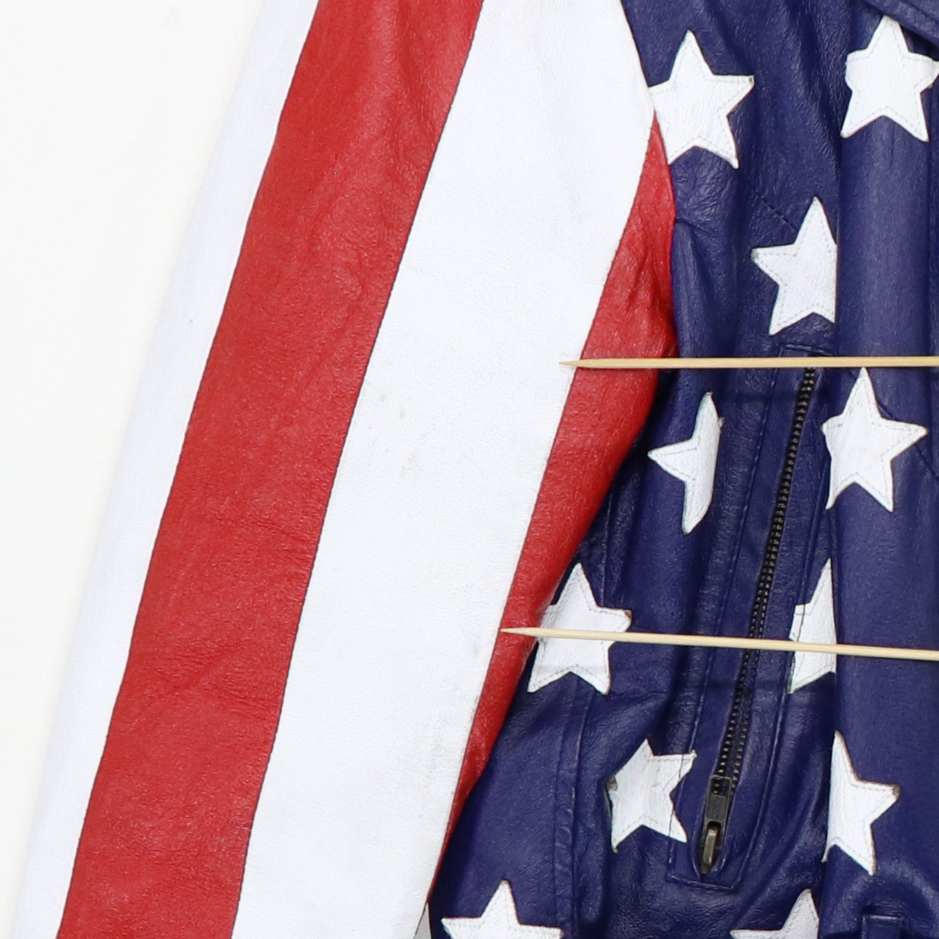 1970s All American Rider Flag Leather Jacket