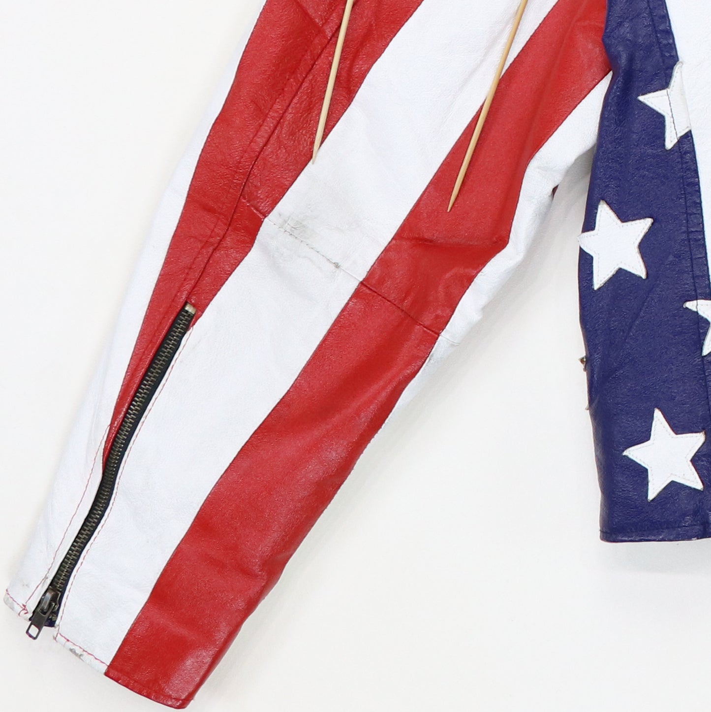 1970s All American Rider Flag Leather Jacket