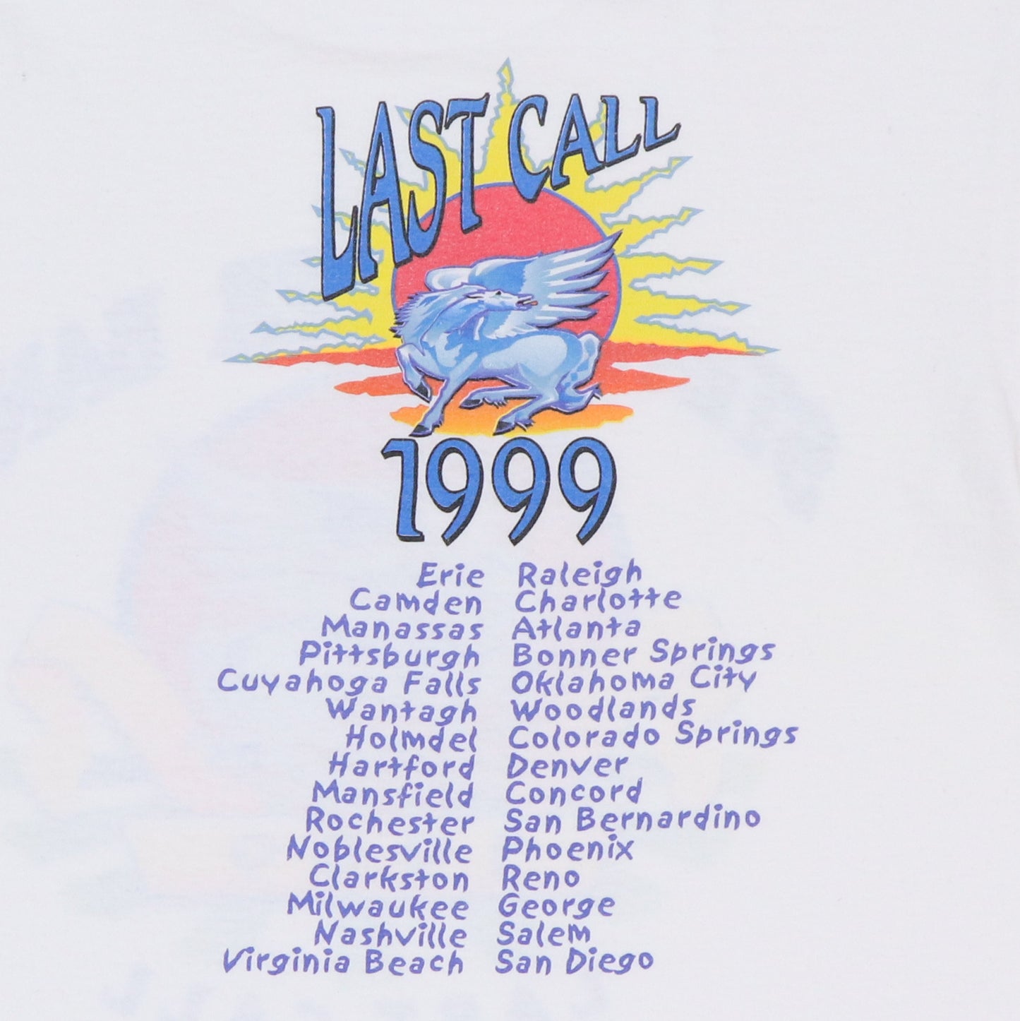 1999 Steve Miller Band Last Call Tour Shirt