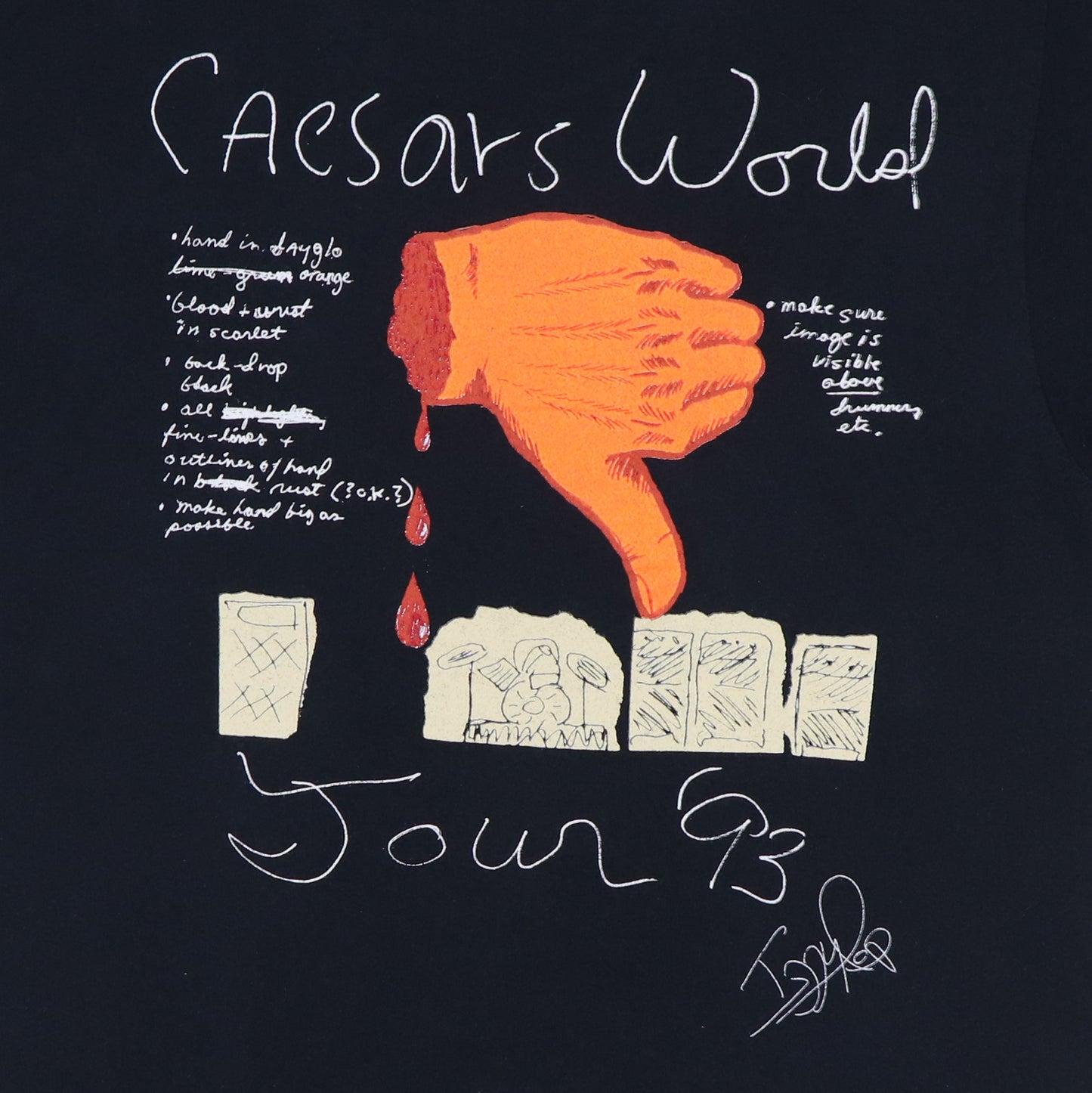 1993 Iggy Pop World Tour Shirt