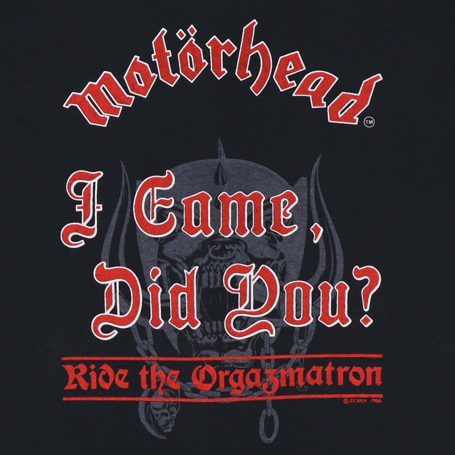 1986 Motorhead Orgasmatron Shirt
