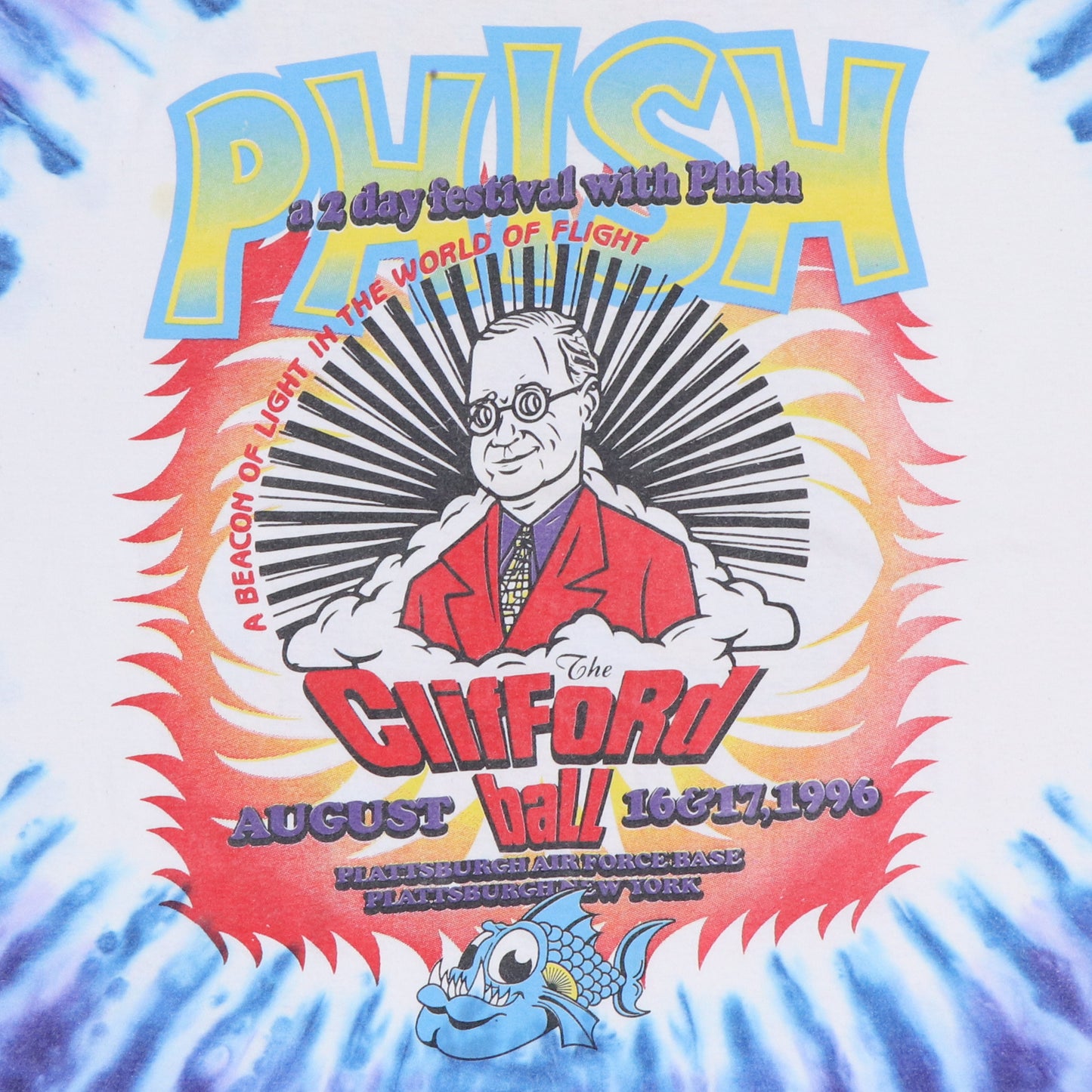 1996 Phish Clifford Ball Concert Tie Dye Shirt
