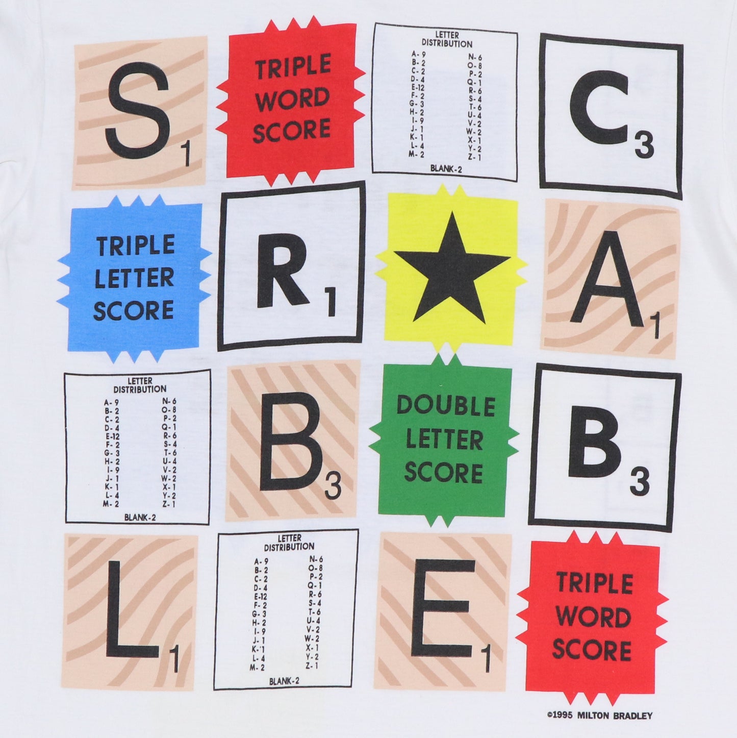 1995 Scrabble Milton Bradley Shirt