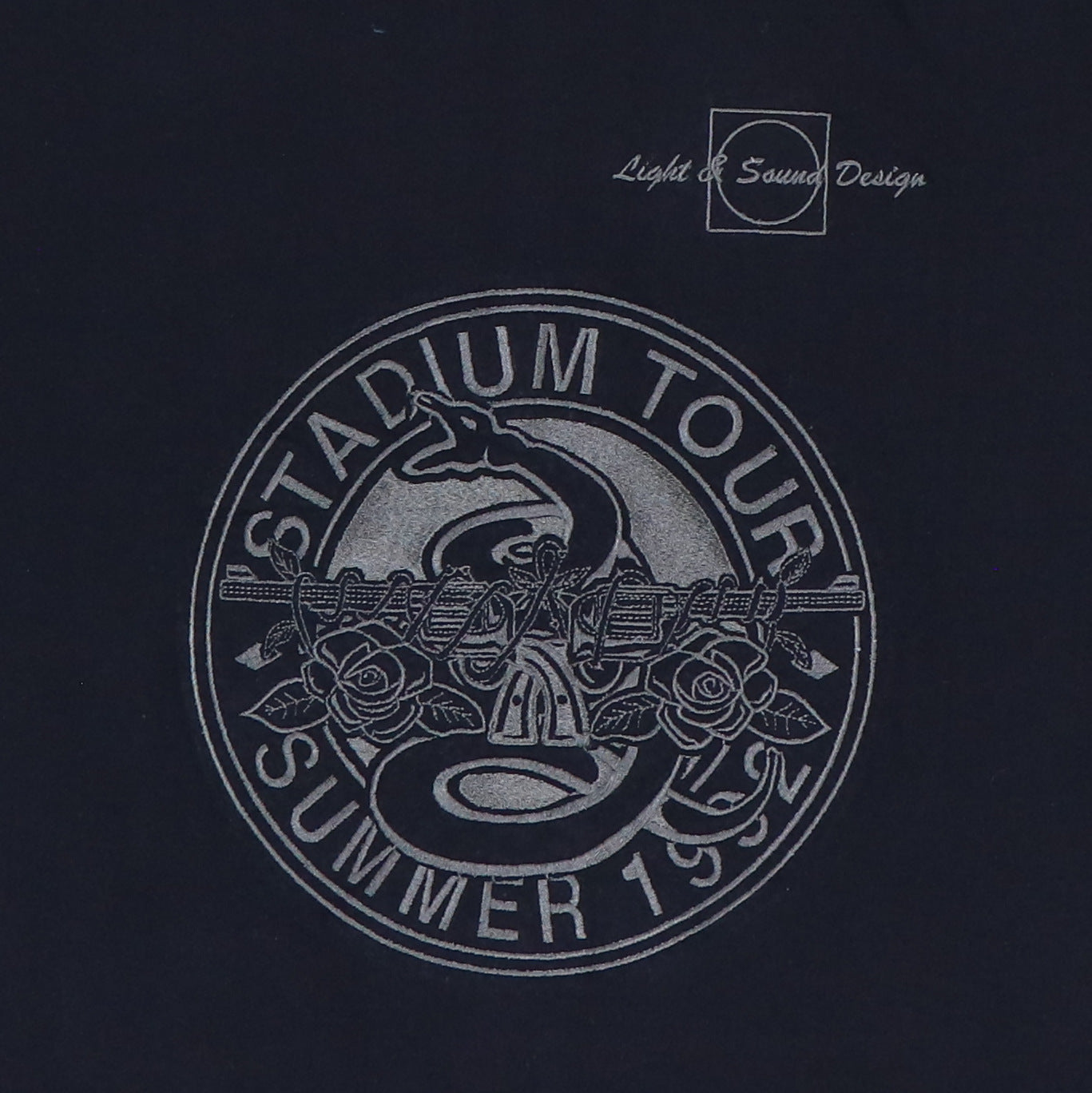 1992 Guns N Roses Metallica Crew Embroidered Tour Shirt