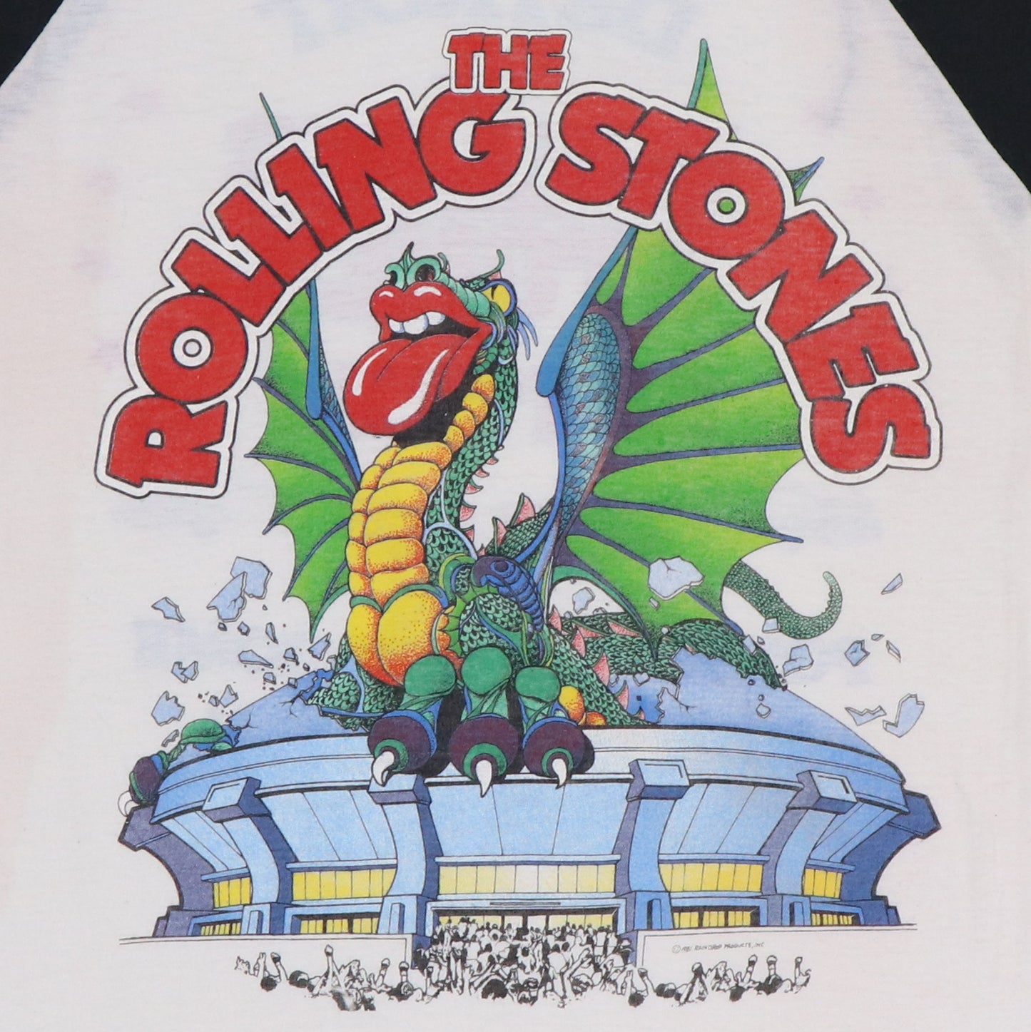 1981 Rolling Stones Iggy Pop Tour Jersey Shirt