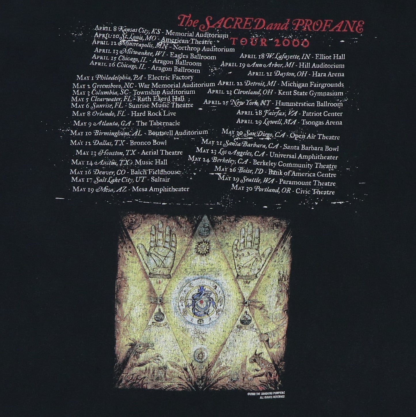 2000 Smashing Pumpkins Machina Tour Shirt