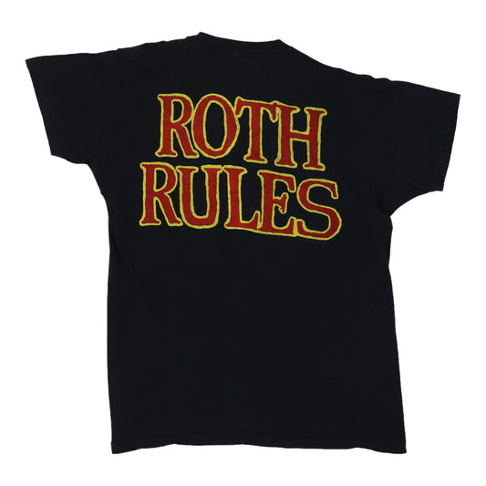 1986 David Lee Roth Eat Em And Smile Shirt Back