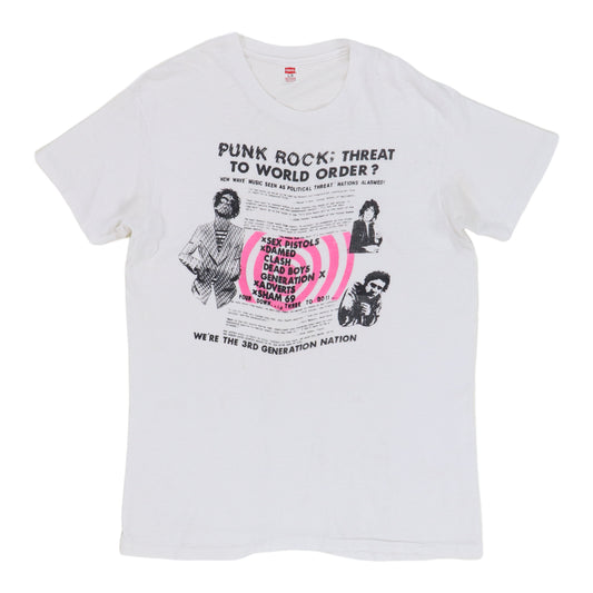 1970s Punk Rock Threat To World Order Shirt