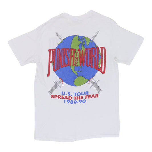 1989 Faith Or Fear Punish The World Tour Shirt Back
