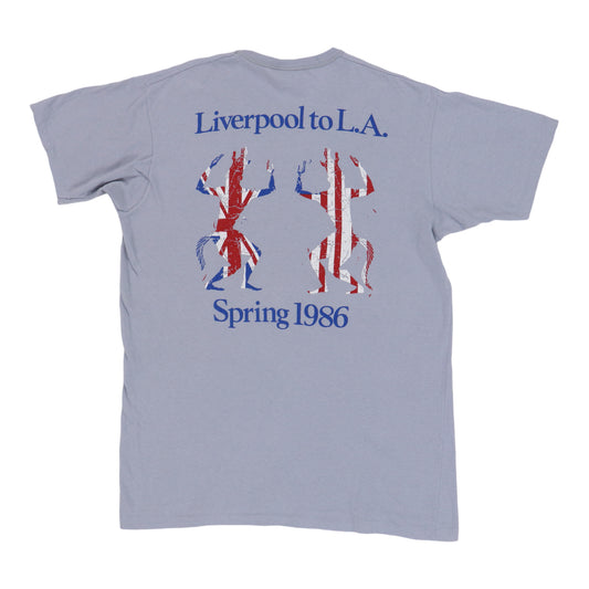 1986 Echo & The Bunnymen Spring Tour Shirt Back