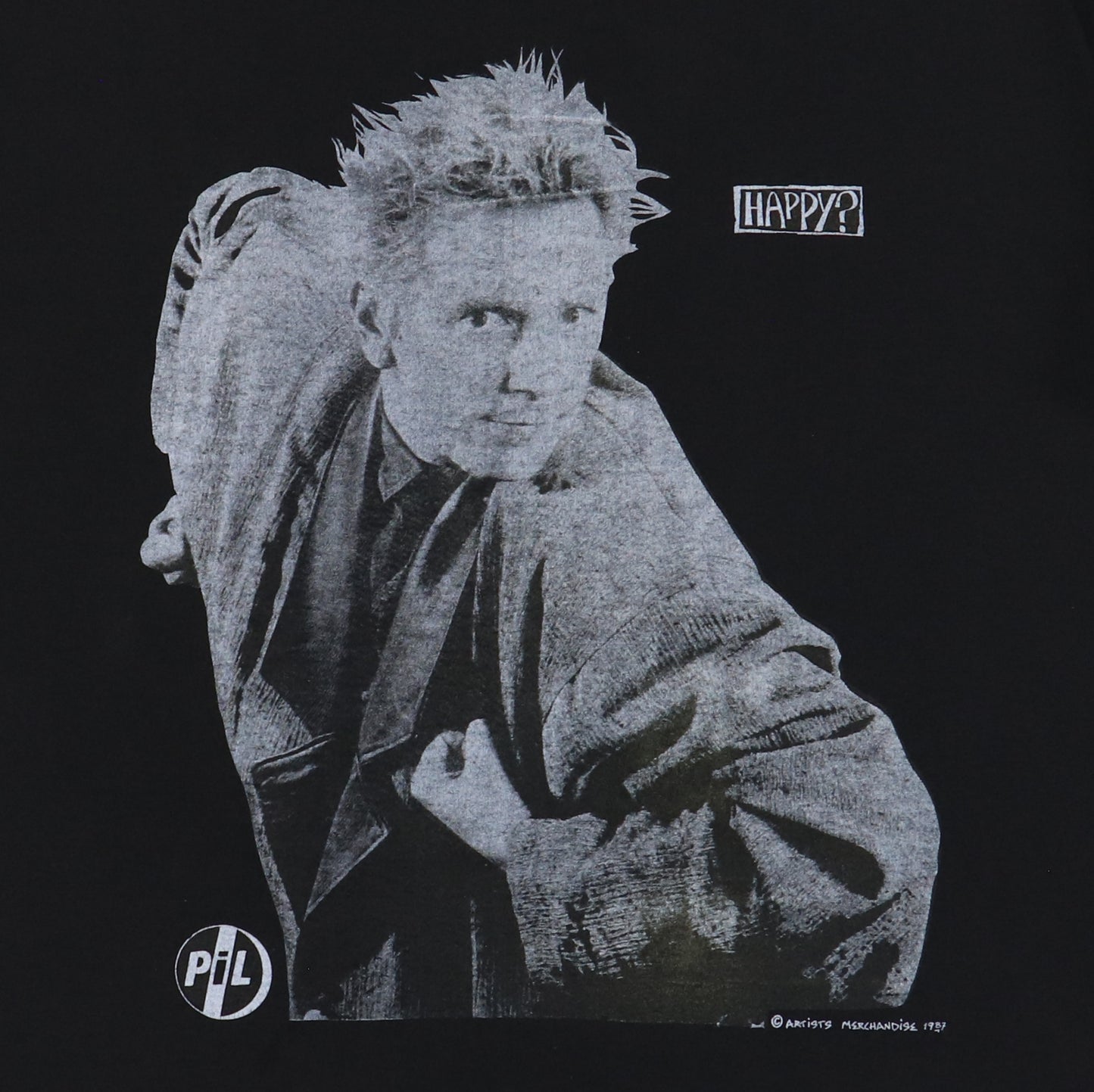 1987 Public Image Ltd Happy Tour Shirt