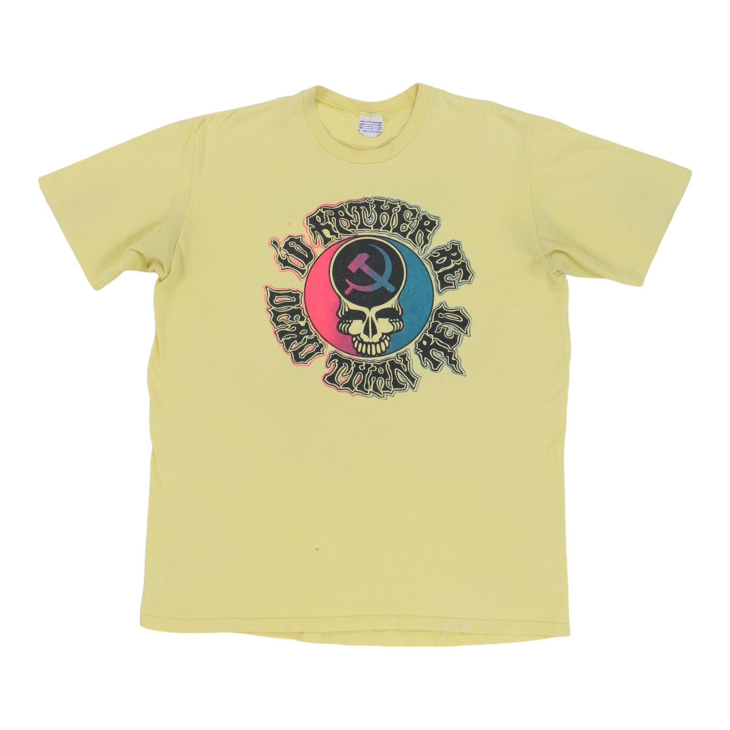 1989 Grateful Dead Rather Be Dead Tour Shirt