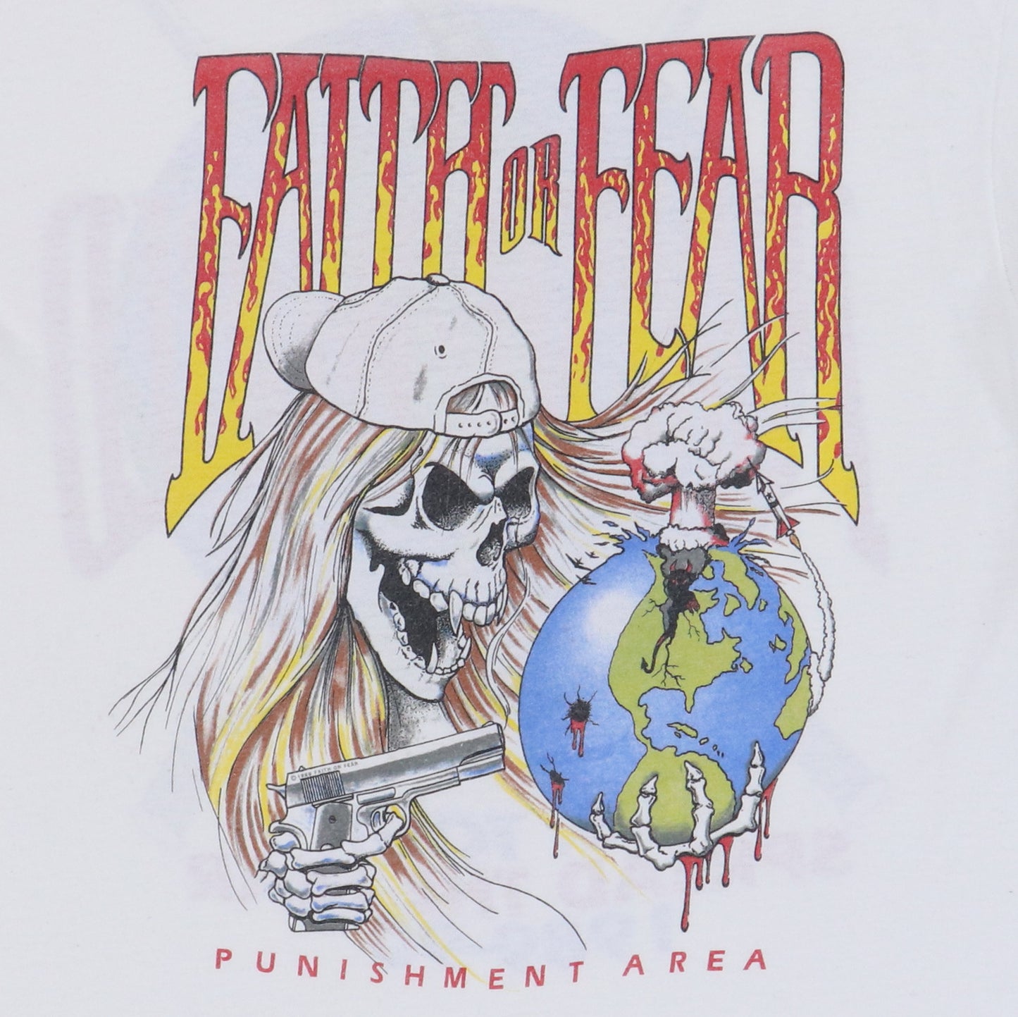 1989 Faith Or Fear Punish The World Tour Shirt
