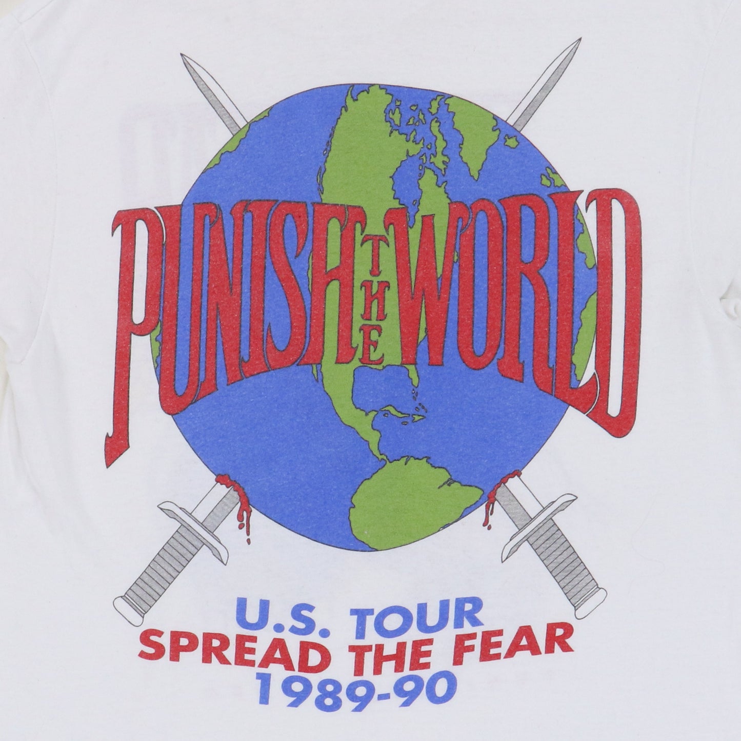 1989 Faith Or Fear Punish The World Tour Shirt
