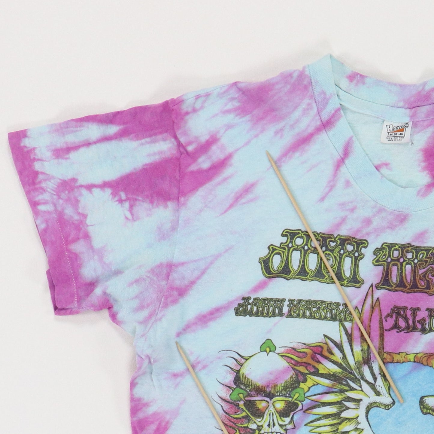 1970s Jimi Hendrix Fillmore Winterland Tie Dye Shirt