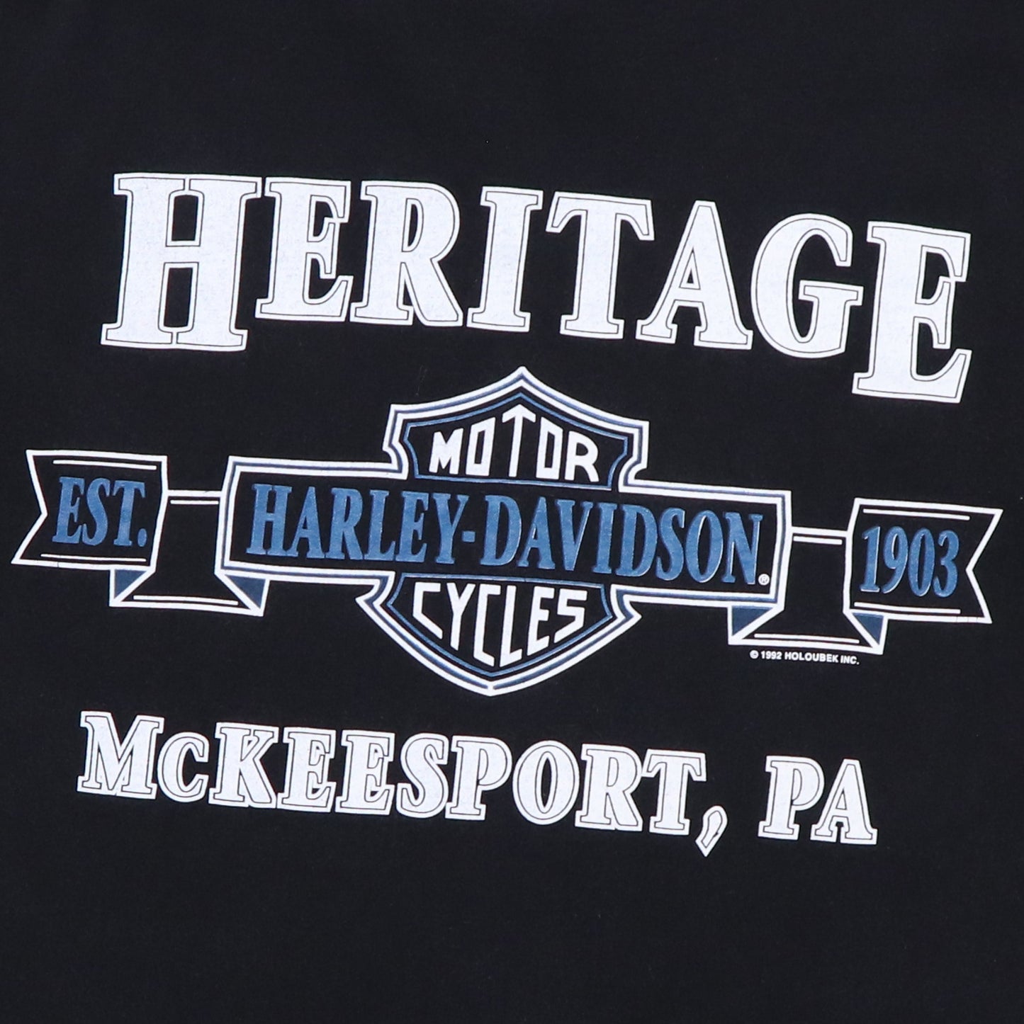 1993 Harley Davidson McKeesport Shirt