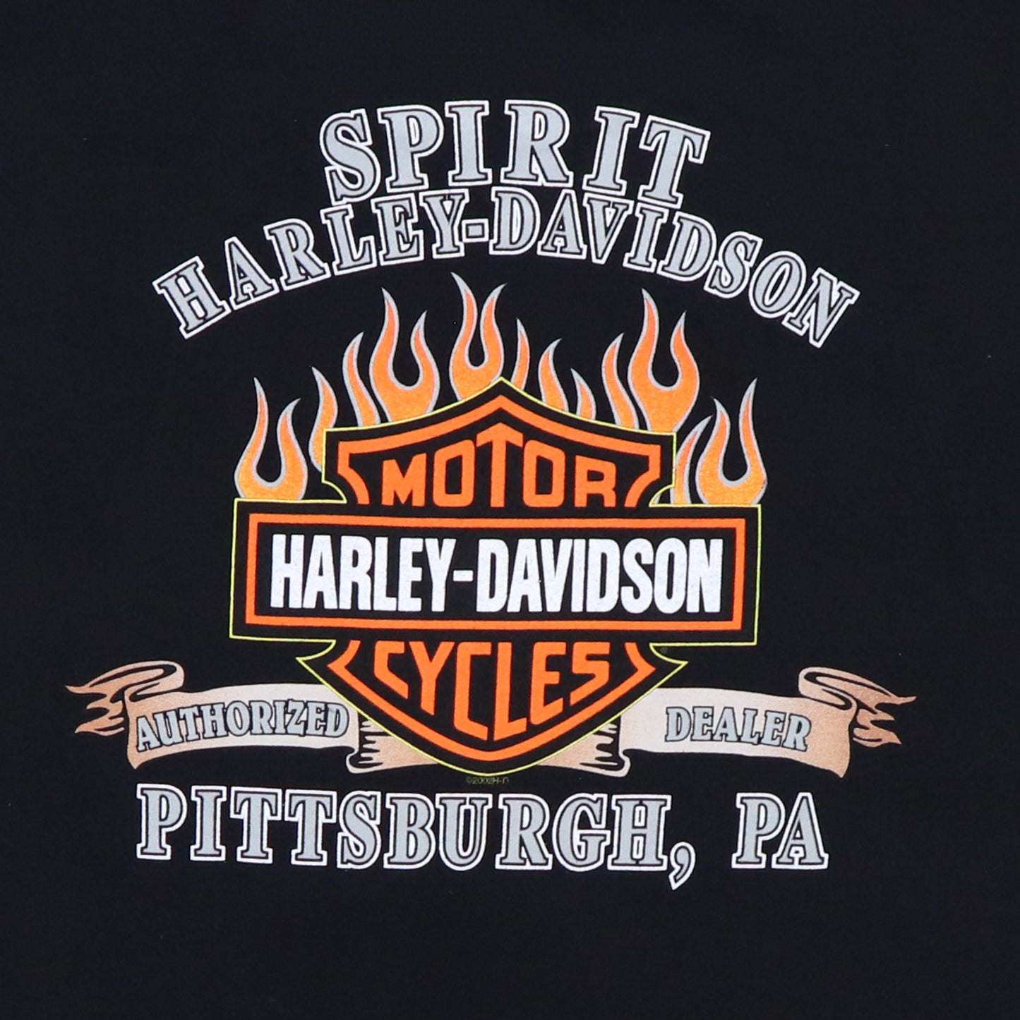2002 Harley Davidson Pittsburgh Shirt