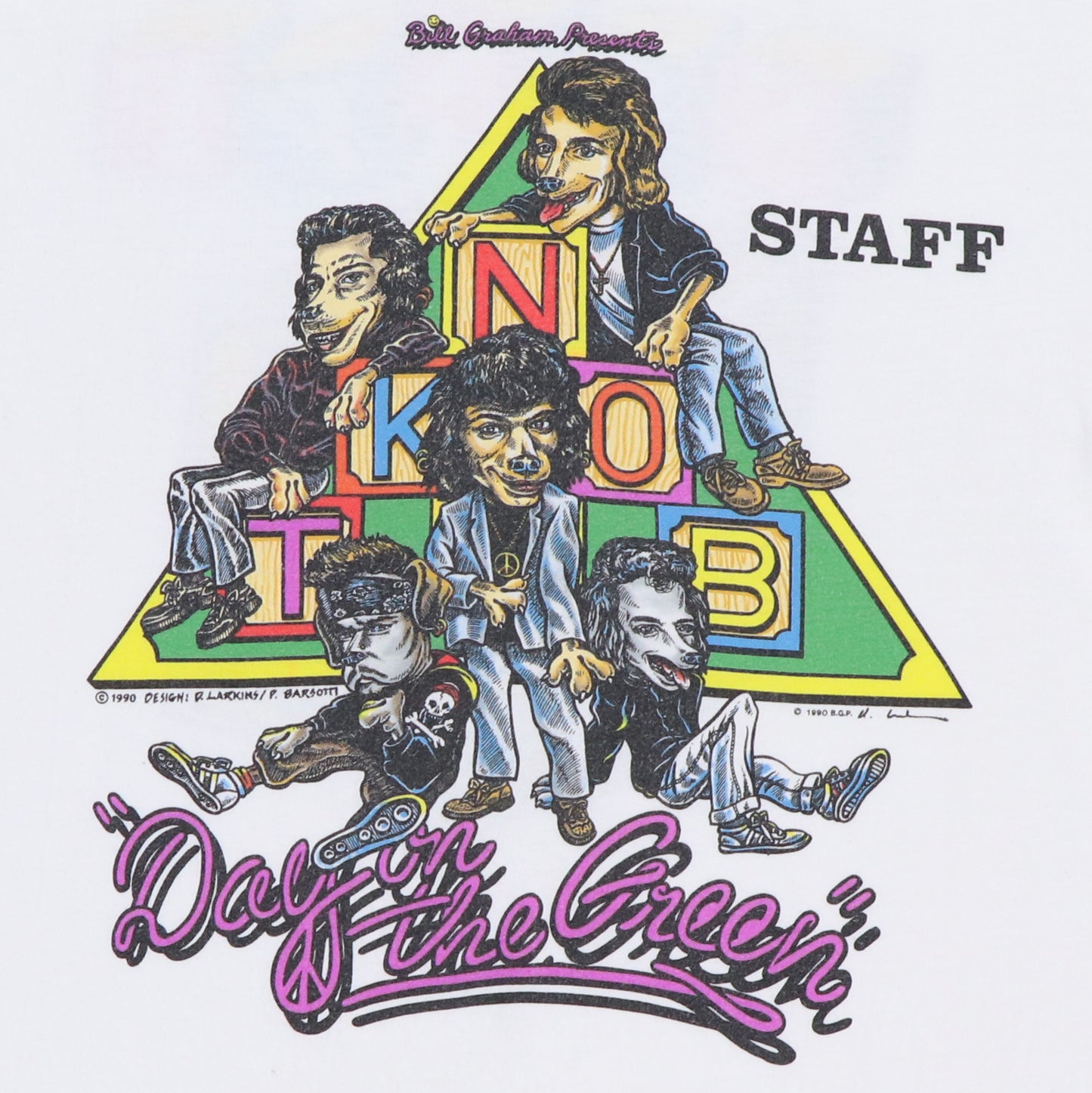 1990 New Kids On The Block Day On The Green Concert Shirt