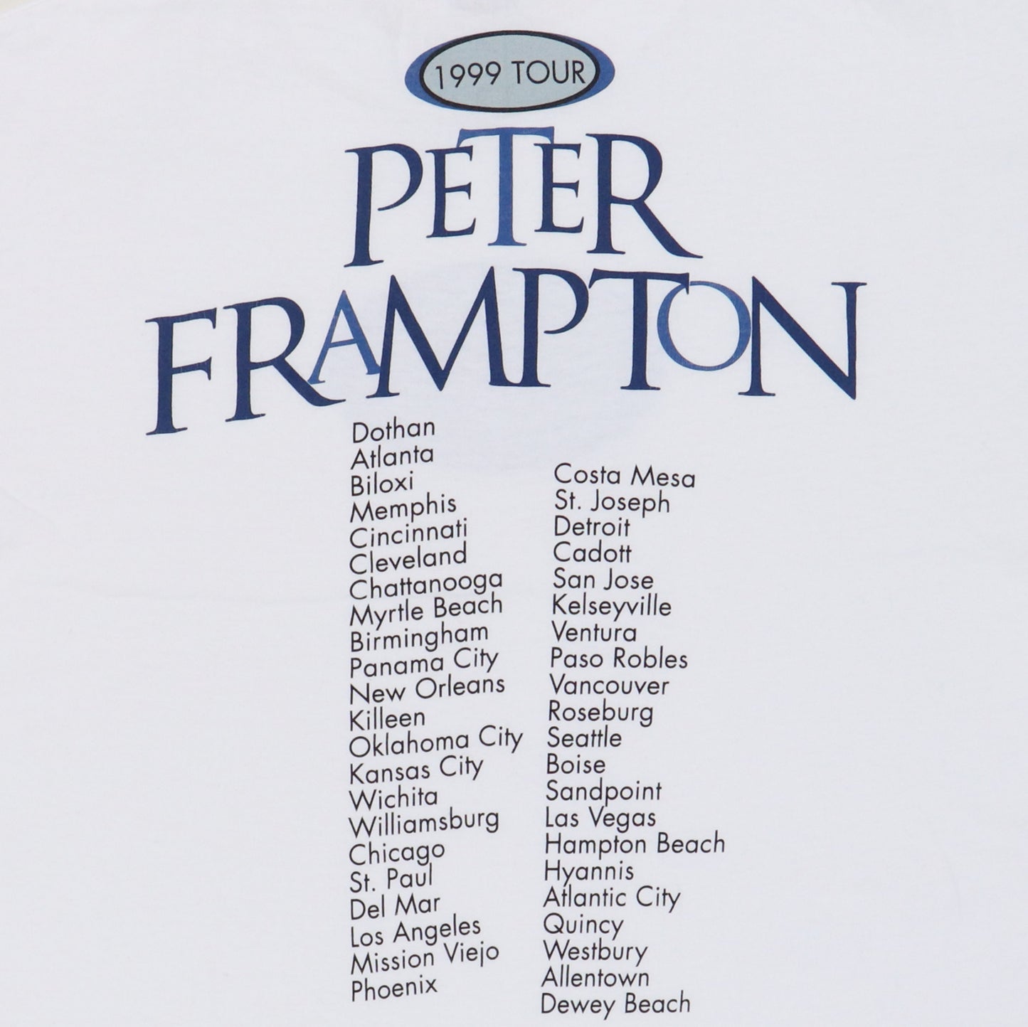 1999 Peter Frampton Tour Shirt