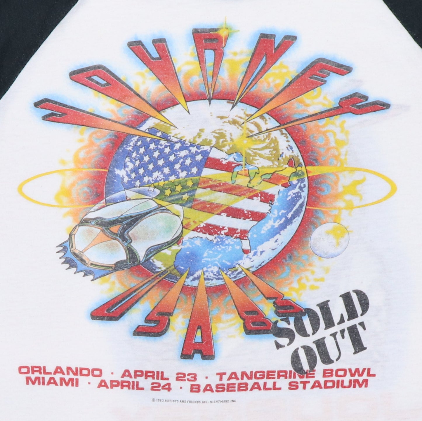 1983 Journey Jam Florida Tour Concert Jersey Shirt