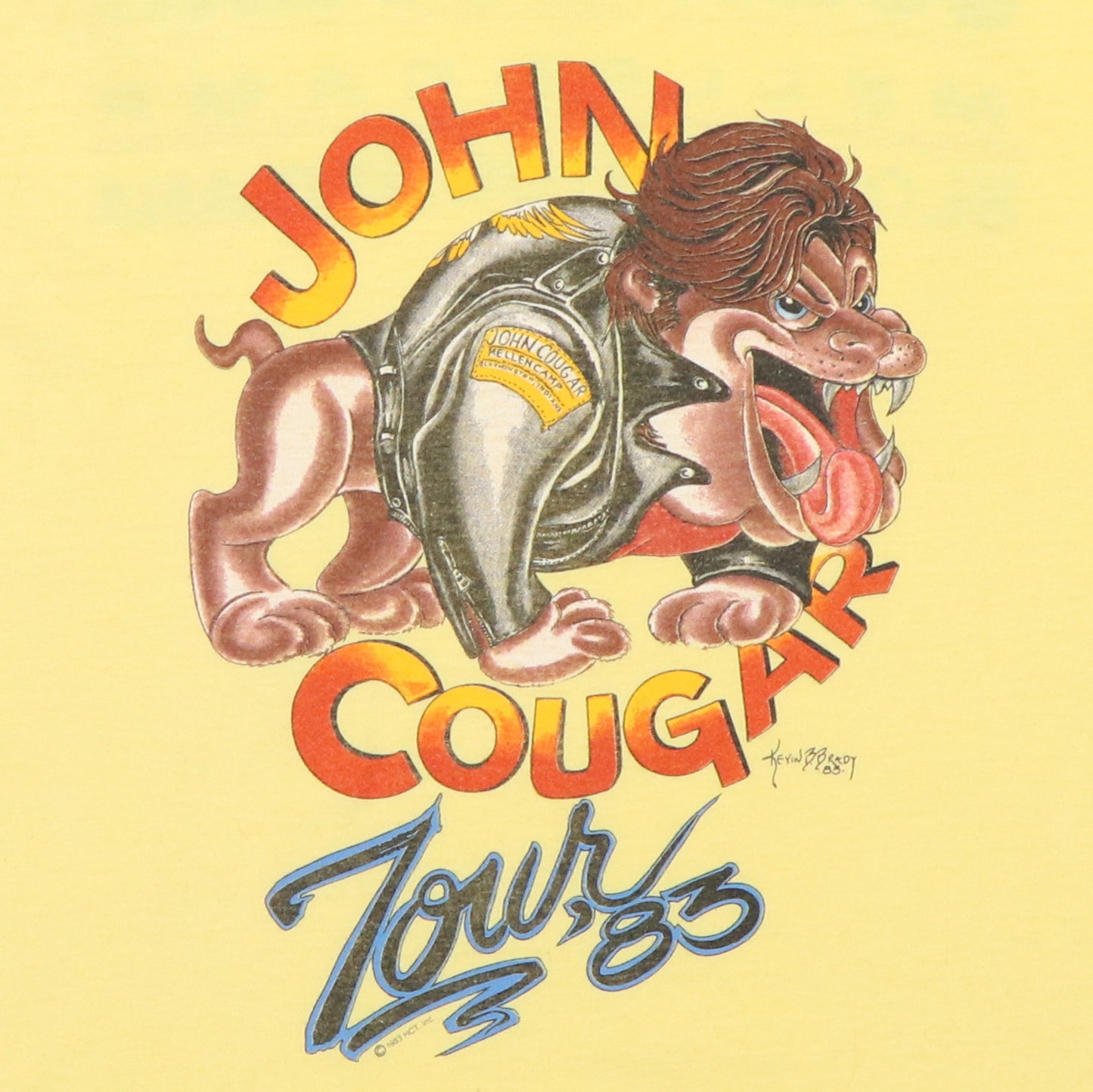 1983 John Couger Mellencamp Tour Shirt