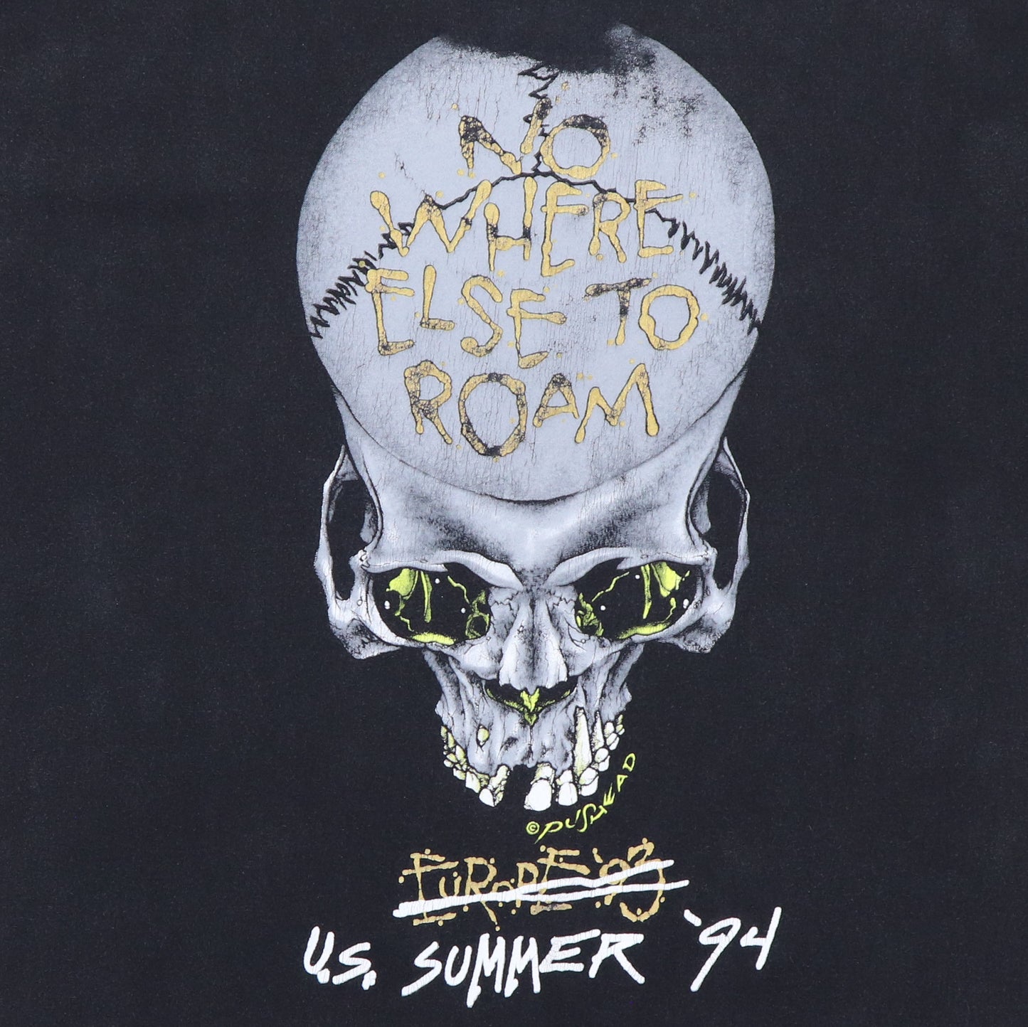 1993 Metallica Nowhere Else To Roam Tour Shirt