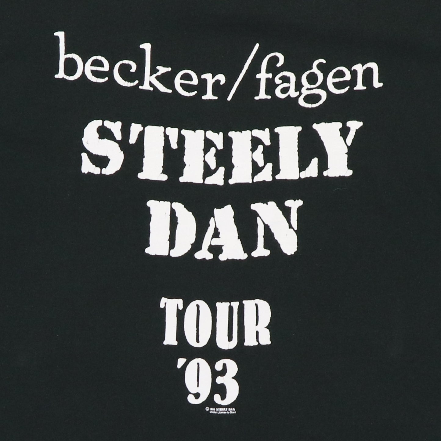 1993 Steely Dan World Tour Shirt