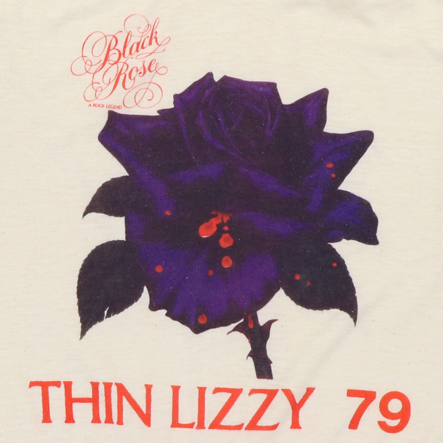 1979 Thin Lizzy Black Rose Tour Shirt