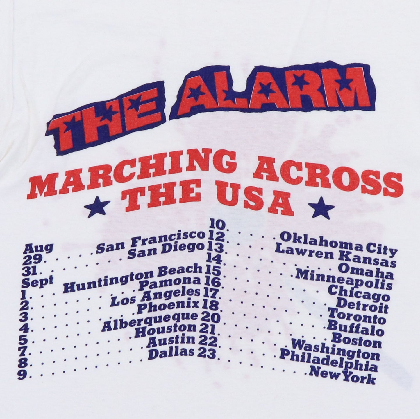 1986 The Alarm Tour Shirt