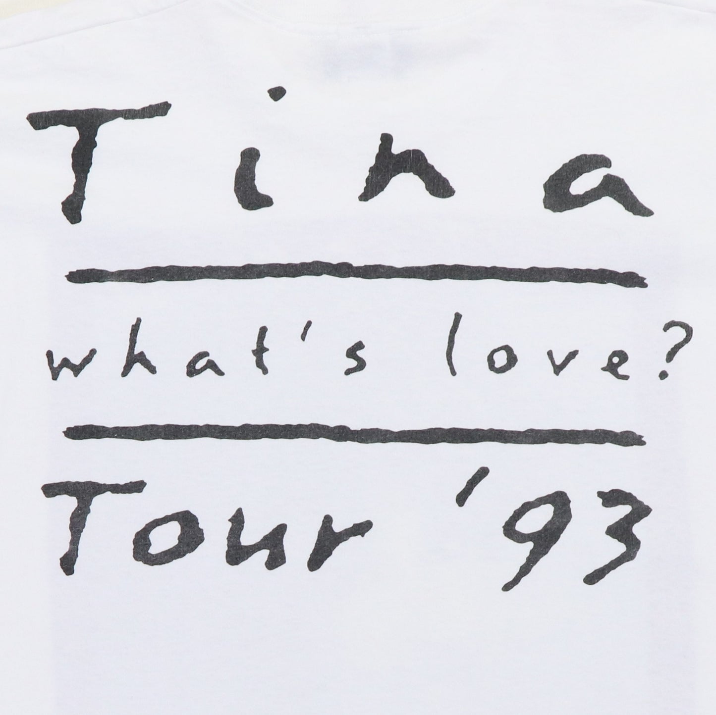 1993 Tina Turner What's Love Tour Shirt
