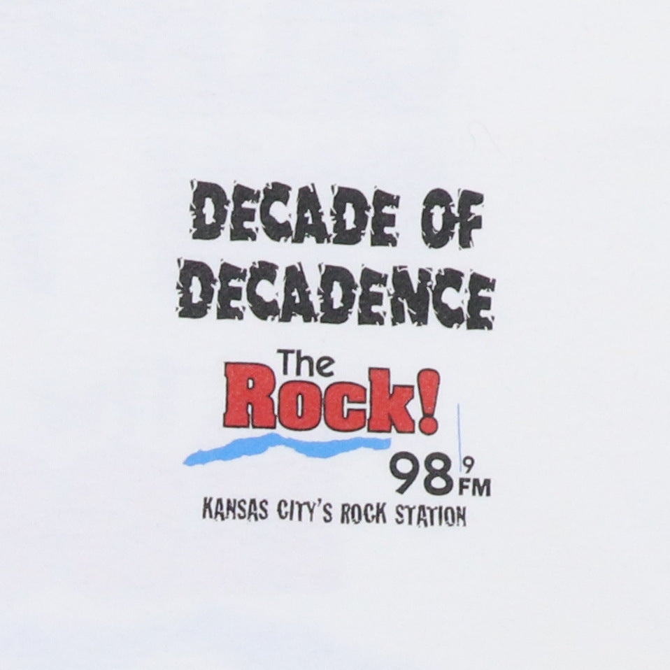 2002 98.9 The Rock Kansas City Decade Of Decadence Shirt
