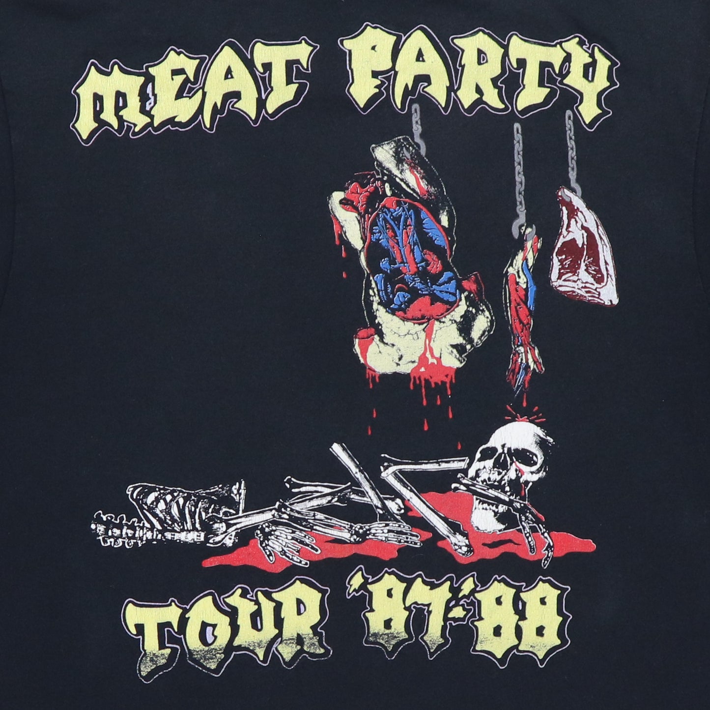 1987 Exodus Meat Party Tour Shirt