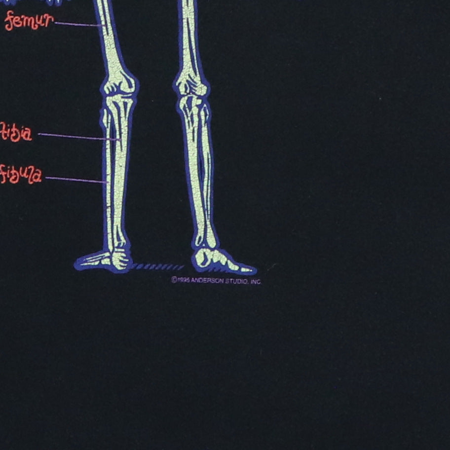 1995 The Bones Skeleton Glow In The Dark Shirt