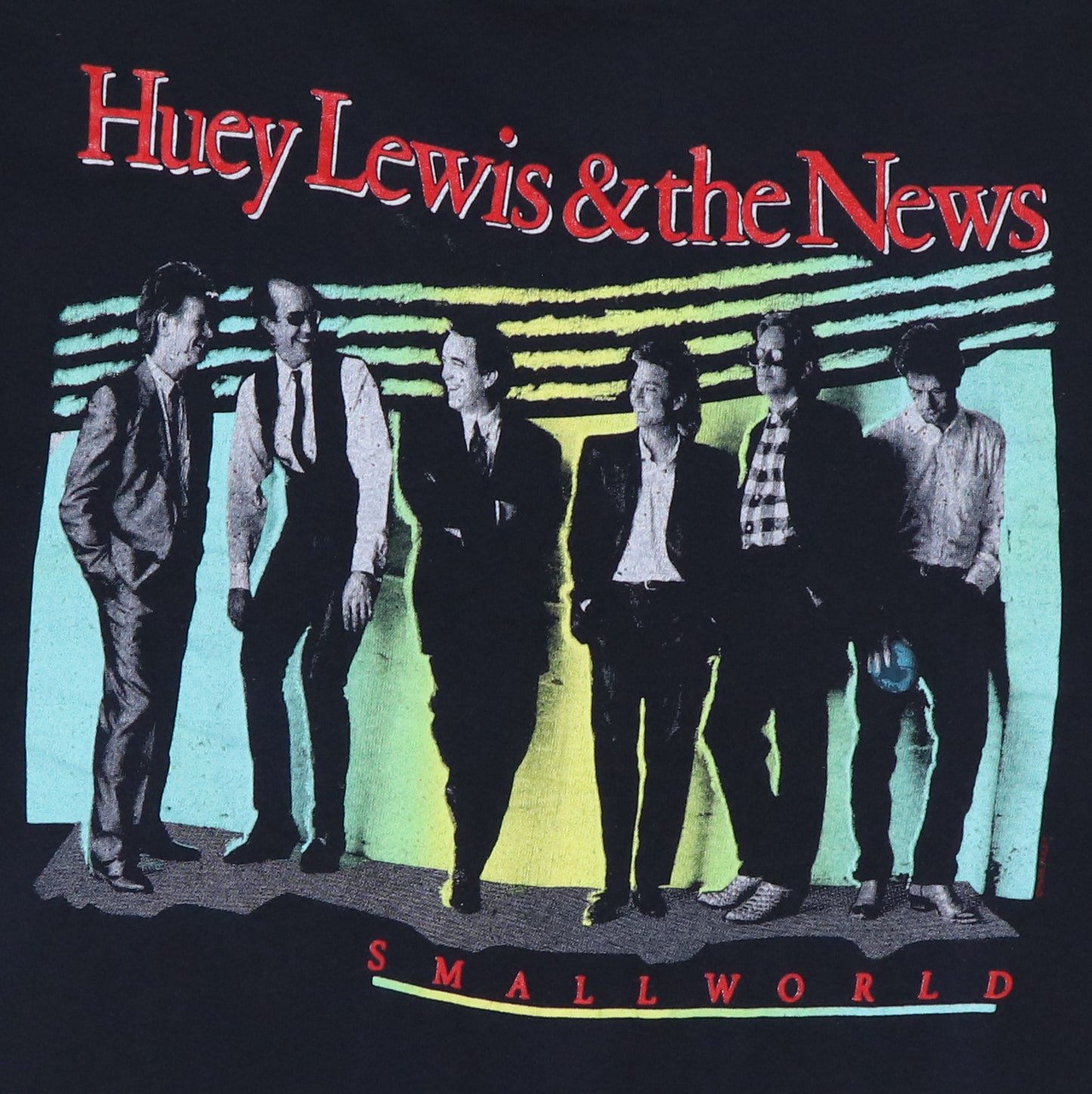 1988 Huey Lewis & The News Small World Shirt