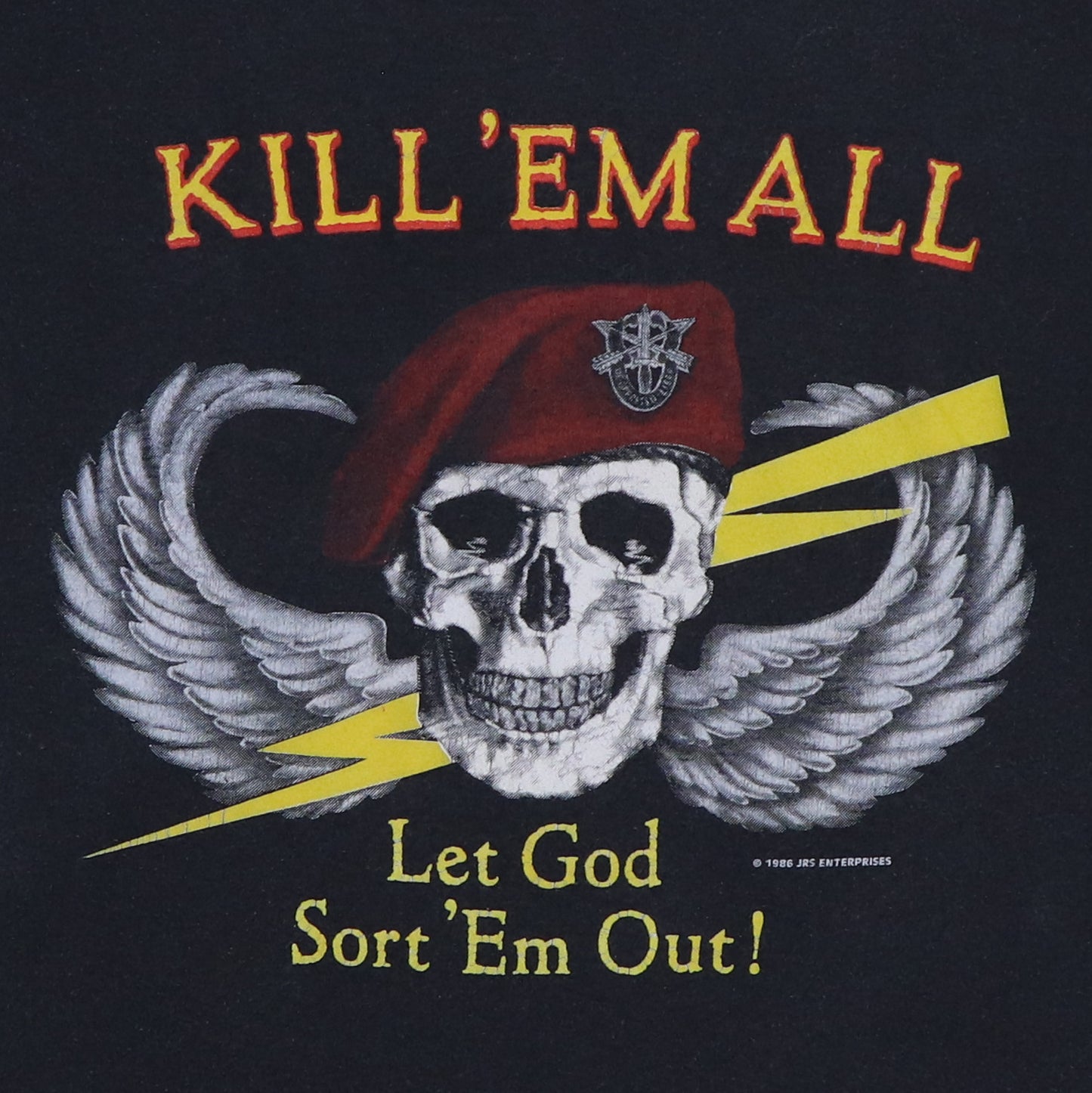 1986 Kill Em All Let God Sort Em Out Shirt