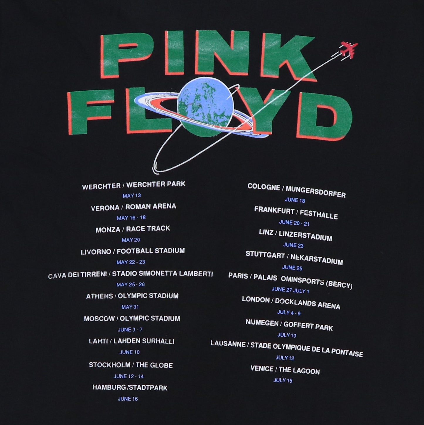 1987 Pink Floyd Momentary Lapse Tour Shirt