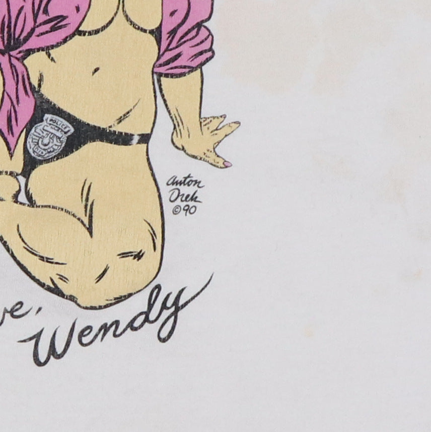 1990 Wendy Whitebread Undercover Slut Shirt Detail