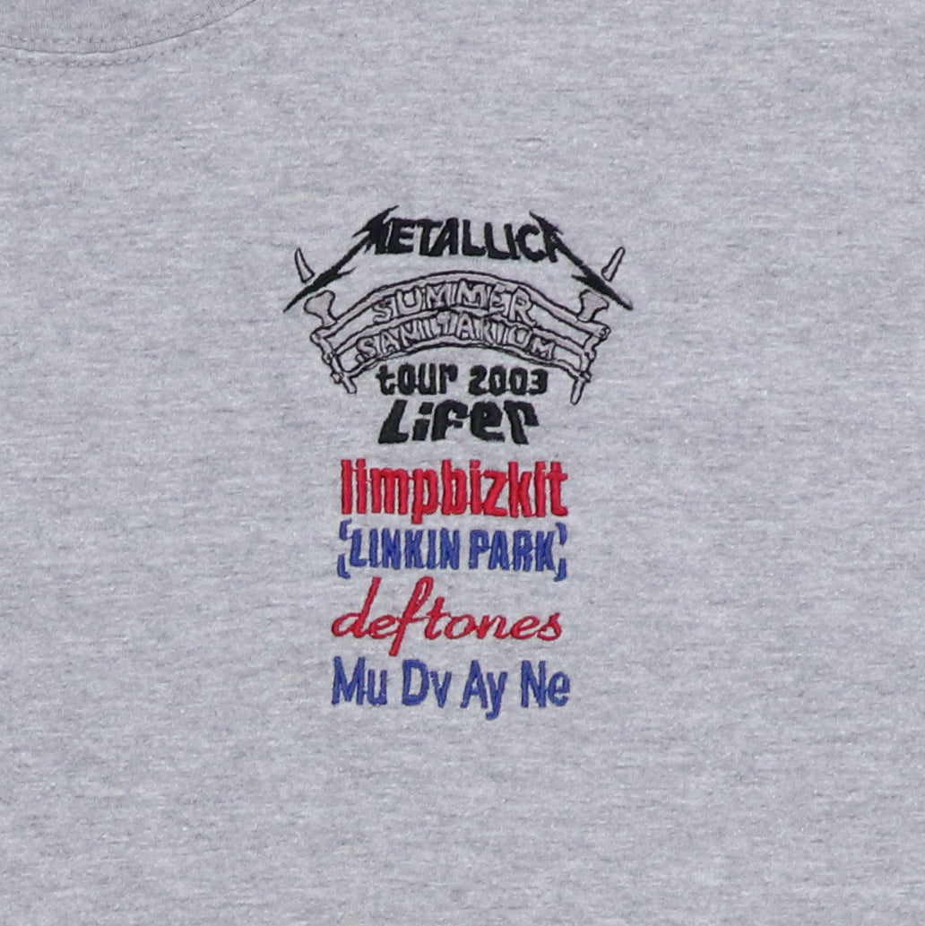 2003 Metallica Showco Tour Crew Shirt