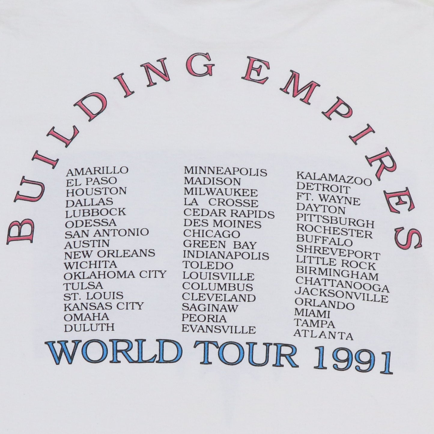 1991 Queensryche Empire Tour Shirt