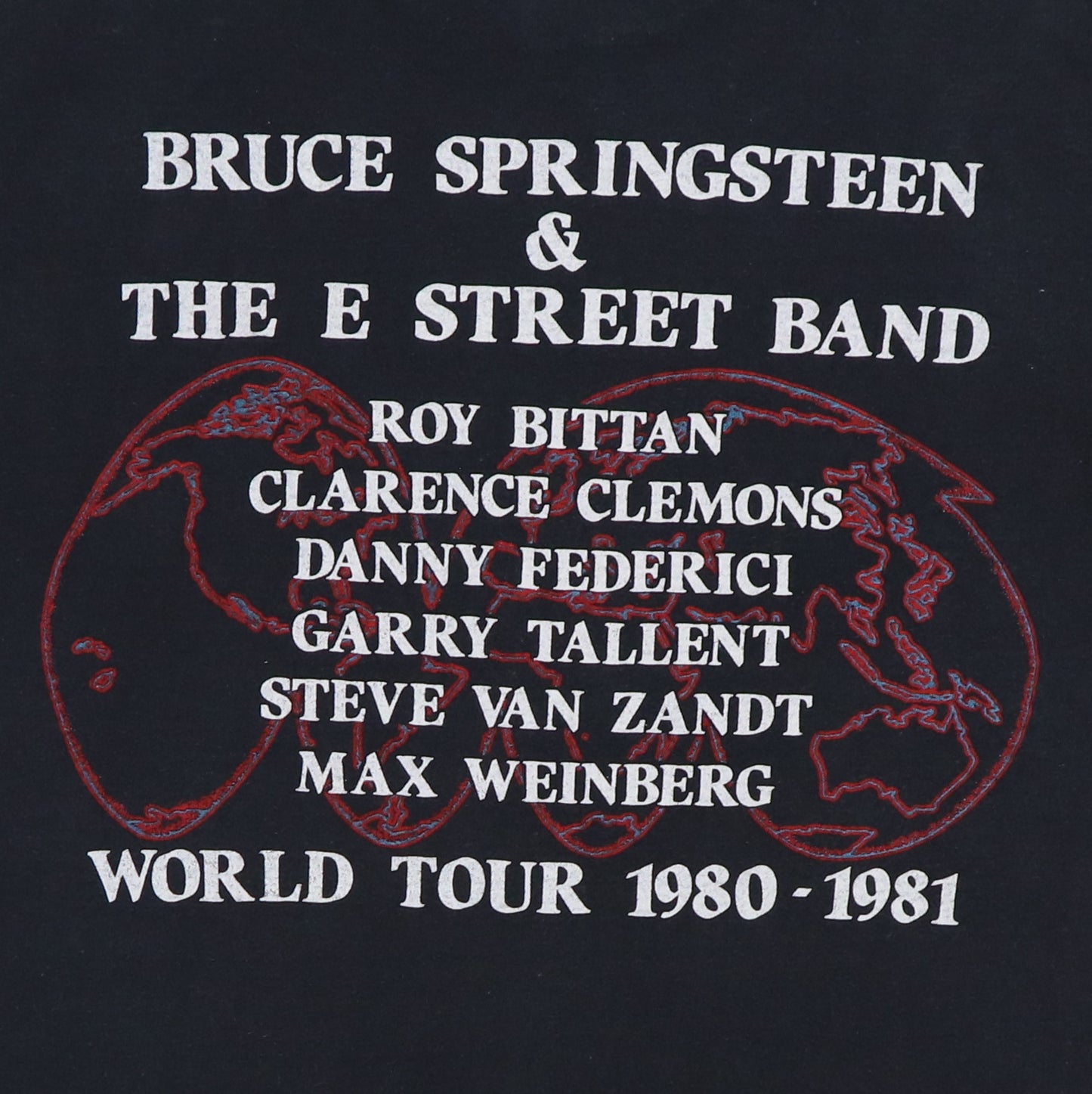 1980 Bruce Springsteen E Street Band Tour Shirt