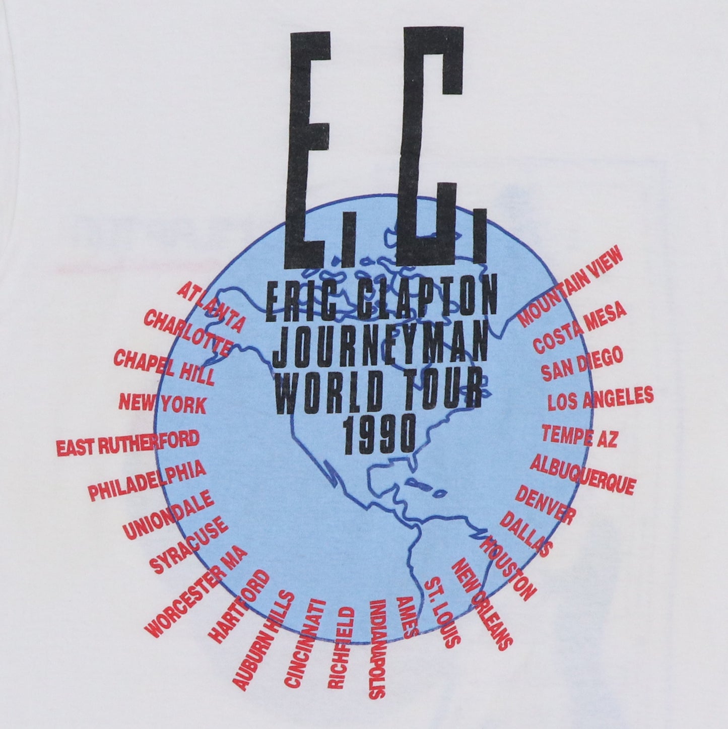 1990 Eric Clapton Journeyman Tour Shirt